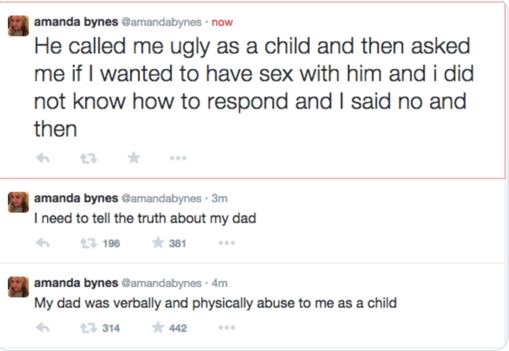Amanda Bynes Dad Incest